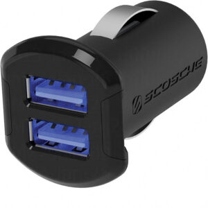 Scosche ReVOLT Dual 12W USB Car Charger with Illuminated USB Ports - Black