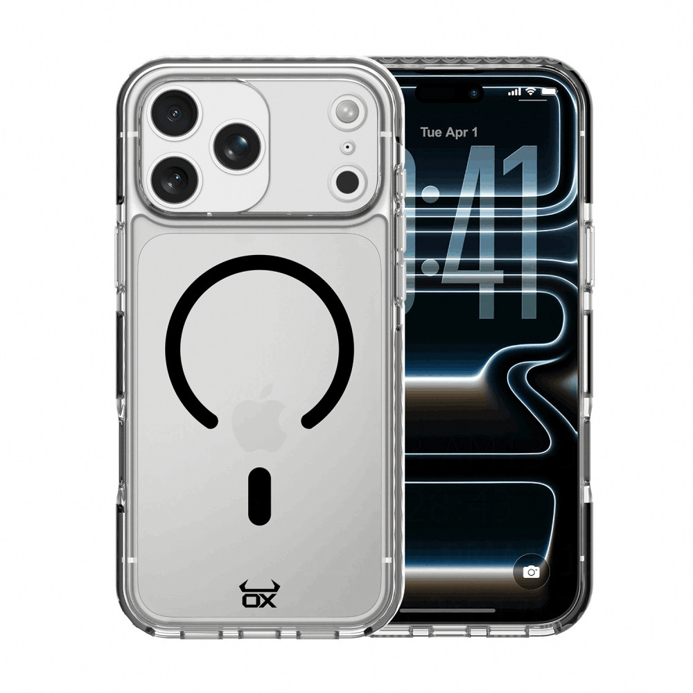 OX Dune Case MagSafeĀ® Compatible for iPhone 17 Pro - Bison Black