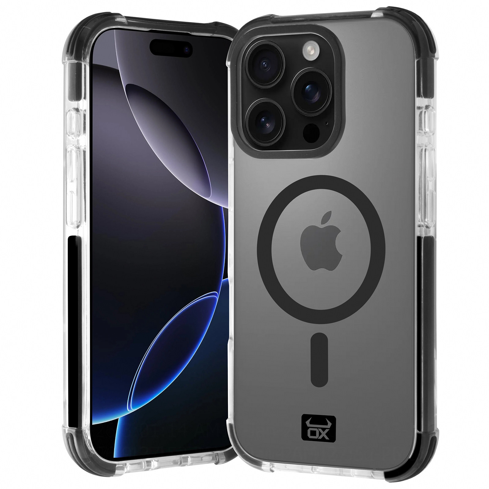 OX Armour Case MagSafeĀ® Compatible for iPhone 16 Pro - Bear Black