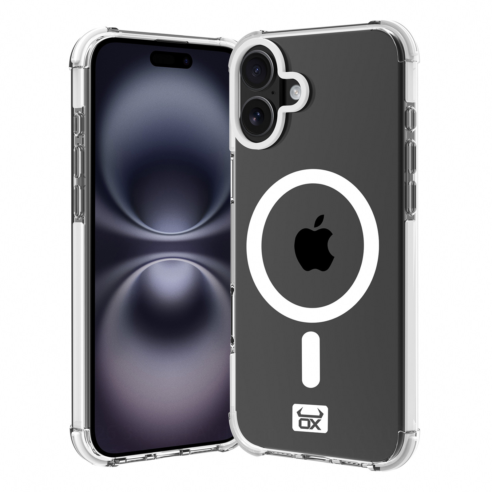 OX Armour Case MagSafeĀ® Compatible for iPhone 16 - Wolf White