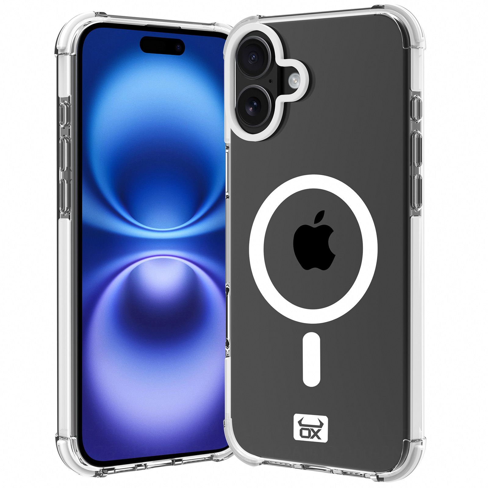 OX Armour Case MagSafeĀ® Compatible for iPhone 16 Plus - Wolf White