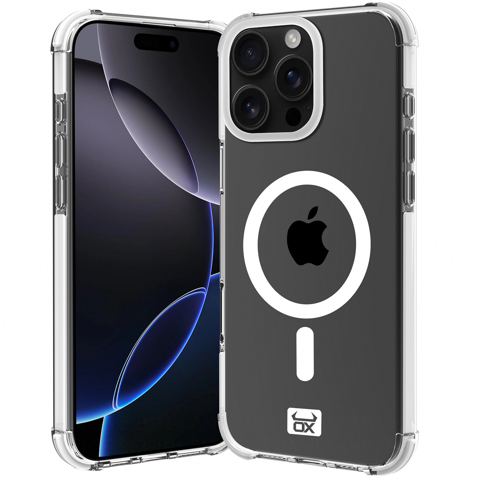 OX Armour Case MagSafeĀ® Compatible for iPhone 16 Pro - Wolf White