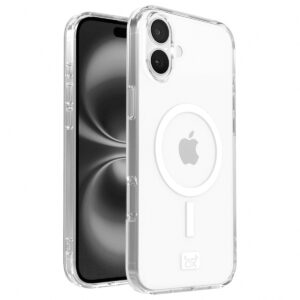 OX MagClear Case MagSafe® Compatible for iPhone 16 Plus - White