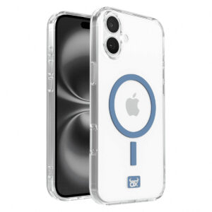 OX MagClear Case MagSafe® Compatible for iPhone 16 Plus - Blue