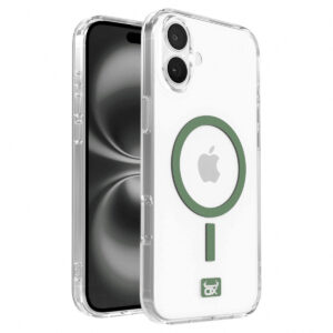 OX MagClear Case MagSafe® Compatible for iPhone 16 Plus - Green