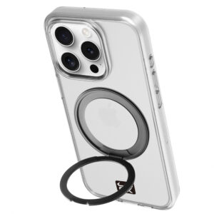 OX Ring 360 Rotatable Stand Case w/MagSafe for iPhone 15 Pro - Wolf White
